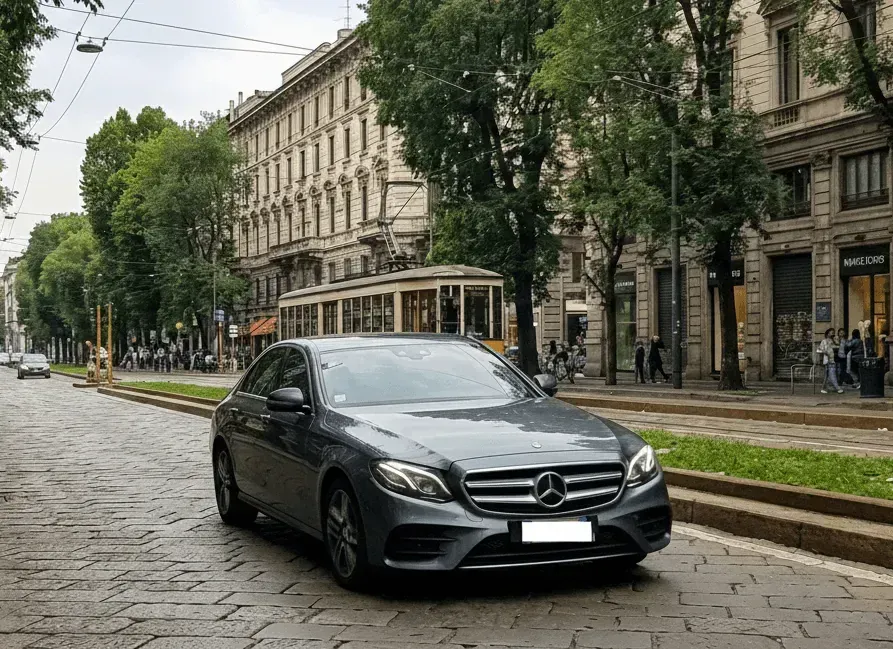 Private Chauffeur waiting in Milan