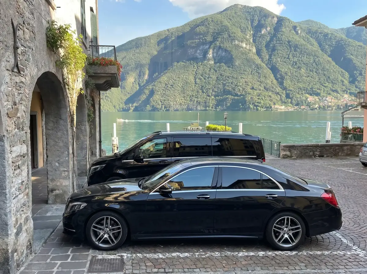 Mercedes Fleet at Lake Como in Summer